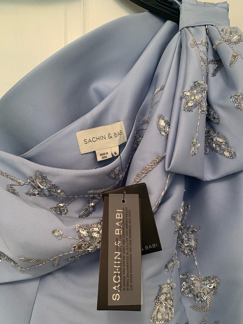 Sachin Babi EMBELLISHED OLIVIA GOWN - GLACIAL BLUE New with tags! - Picture 5 of 7
